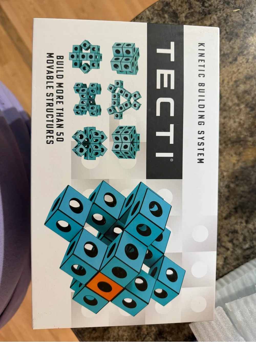 Kinetic Building Set - Teal Modular Cubes